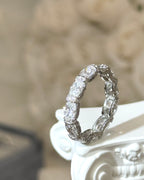 Verona East West Oval Eternity Band