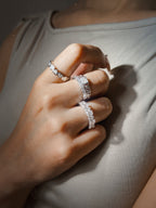 Esmé Heart Bezel Eternity Band