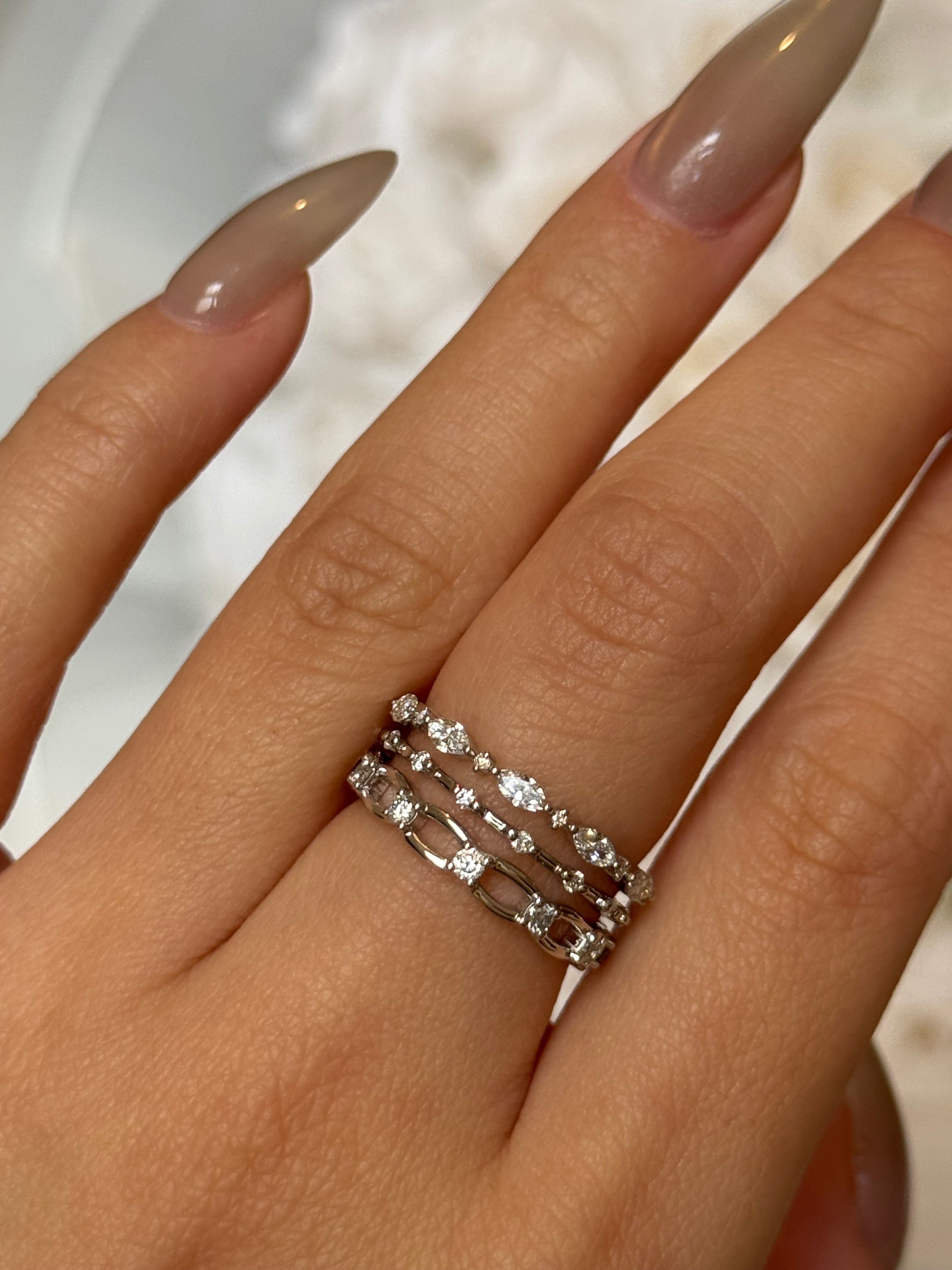 Lyra Constellation Bead Ring