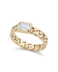 Juno Emerald Cuban Link Ring
