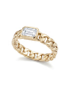 Juno Emerald Cuban Link Ring