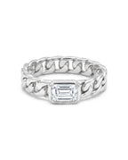 Juno Emerald Cuban Link Ring