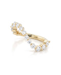 Billie Round Diamond Wave Ring