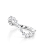 Billie Round Diamond Wave Ring