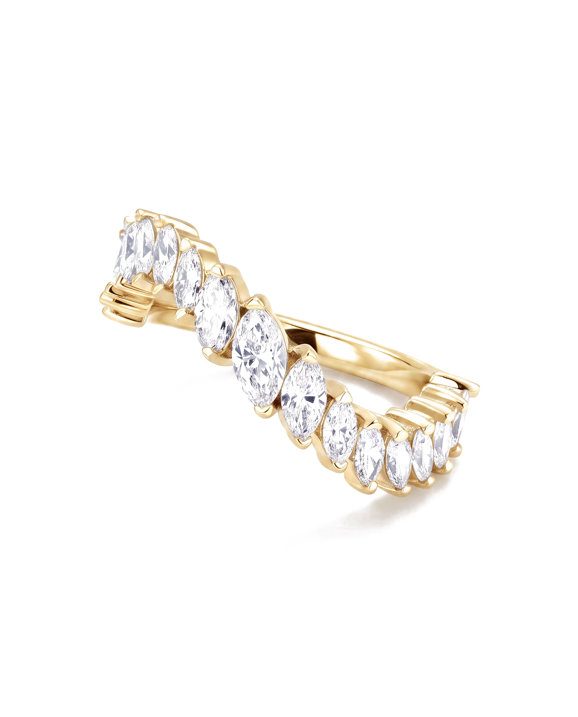 Camille Marquise Wave Ring