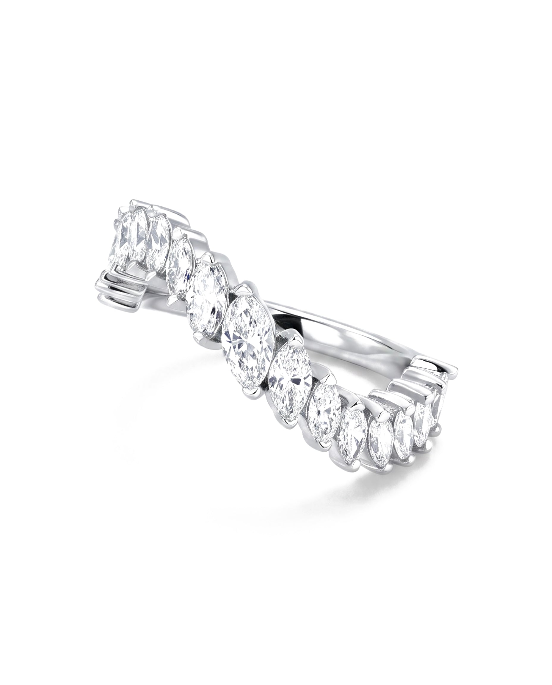 Camille Marquise Wave Ring
