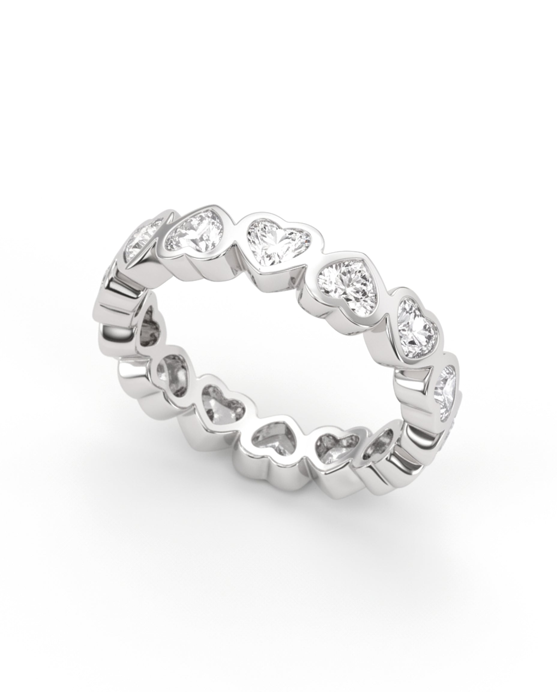 Esmé Heart Bezel Eternity Band