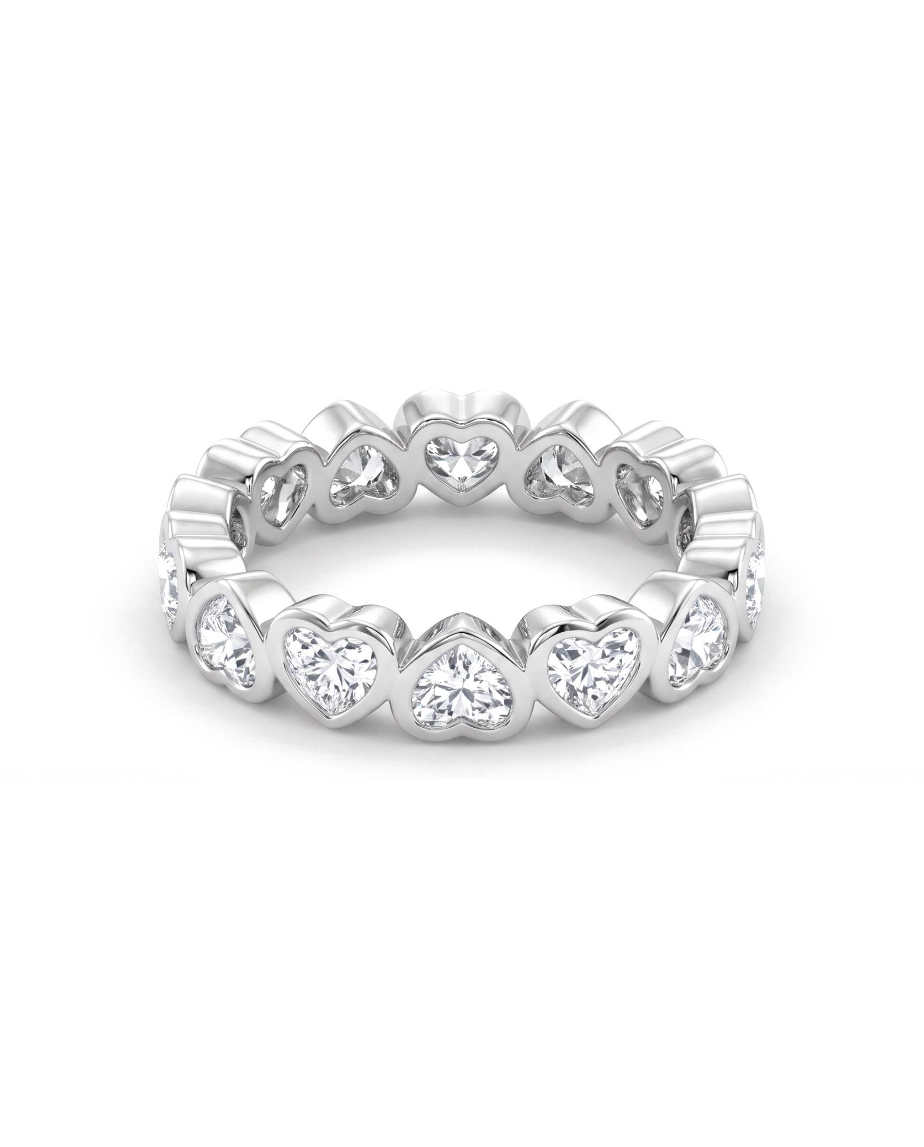 Esmé Heart Bezel Eternity Band
