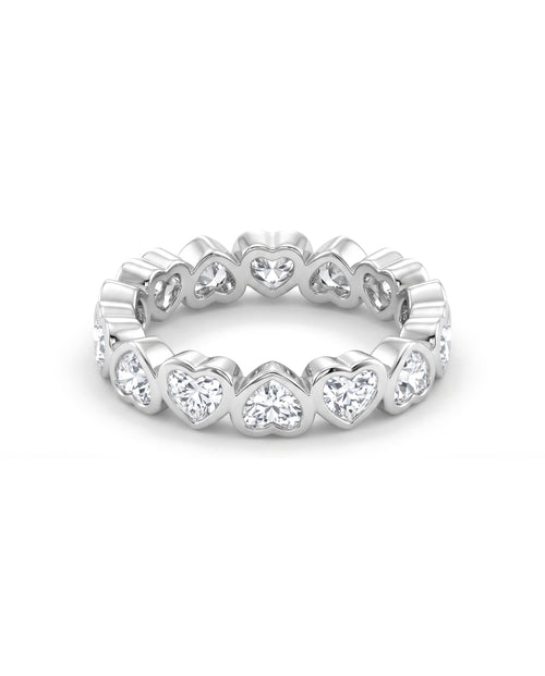 Esmé Heart Bezel Eternity Band