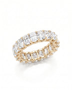 Crushed Ice Radiant Eternity Band
