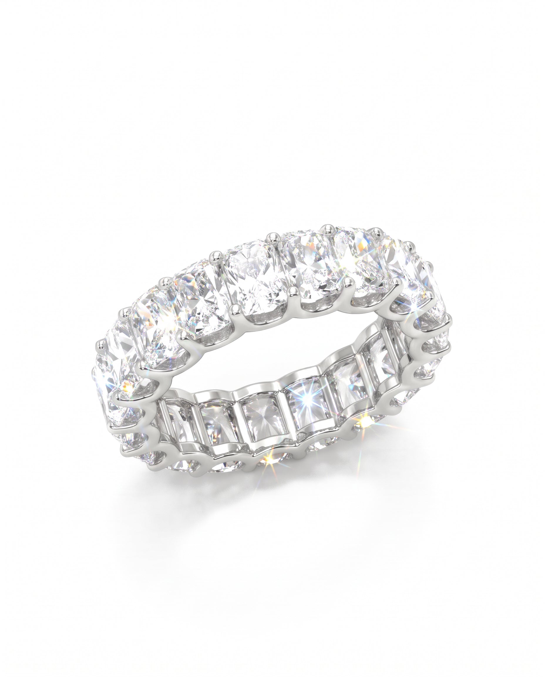 Crushed Ice Radiant Eternity Band