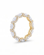 Verona East West Oval Eternity Band