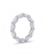 Verona East West Oval Eternity Band