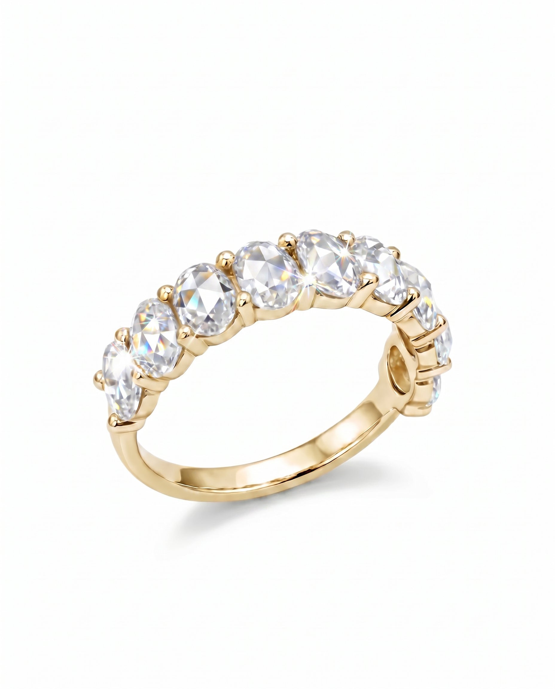 Isla Rose Cut Oval Eternity Band