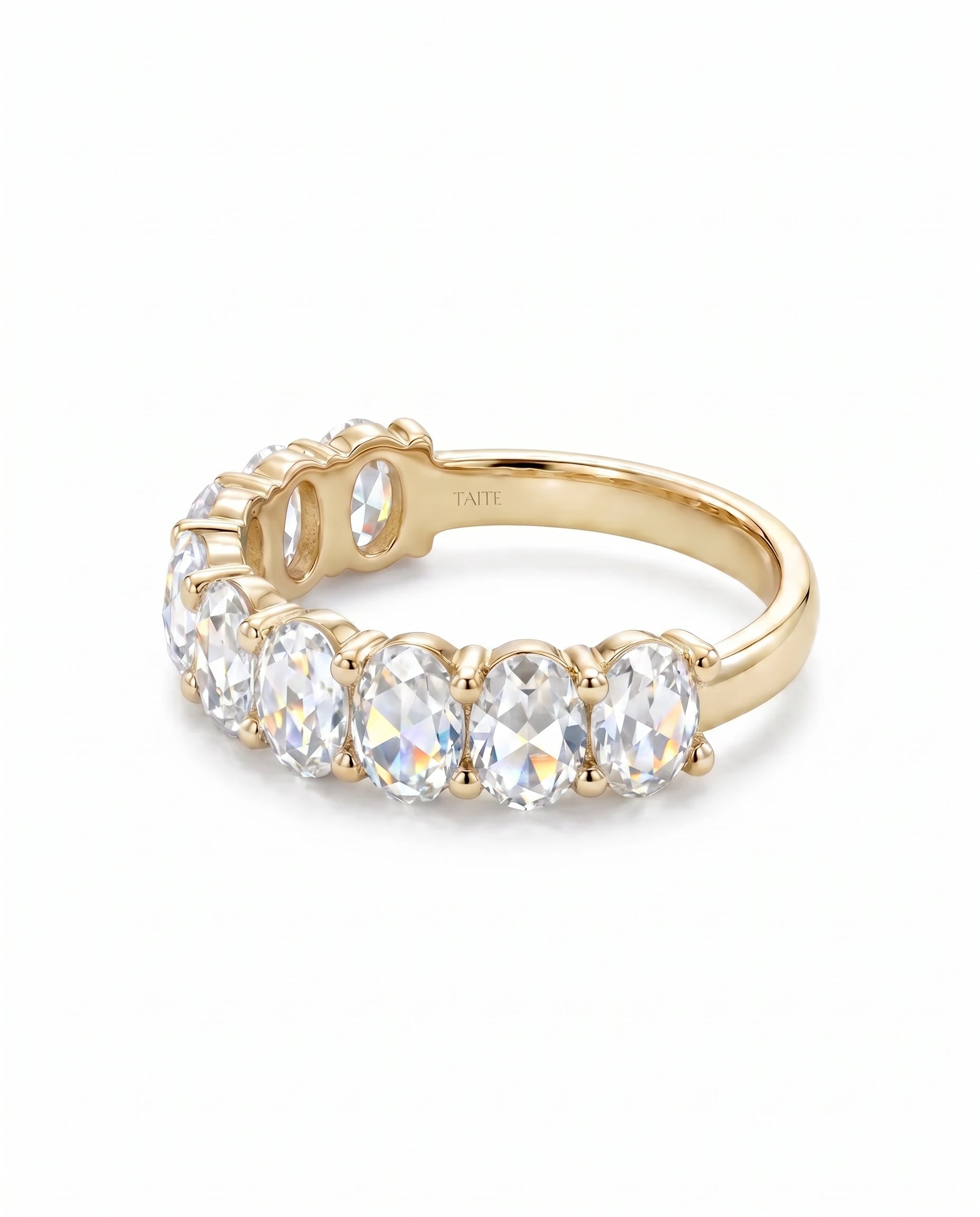 Isla Rose Cut Oval Eternity Band