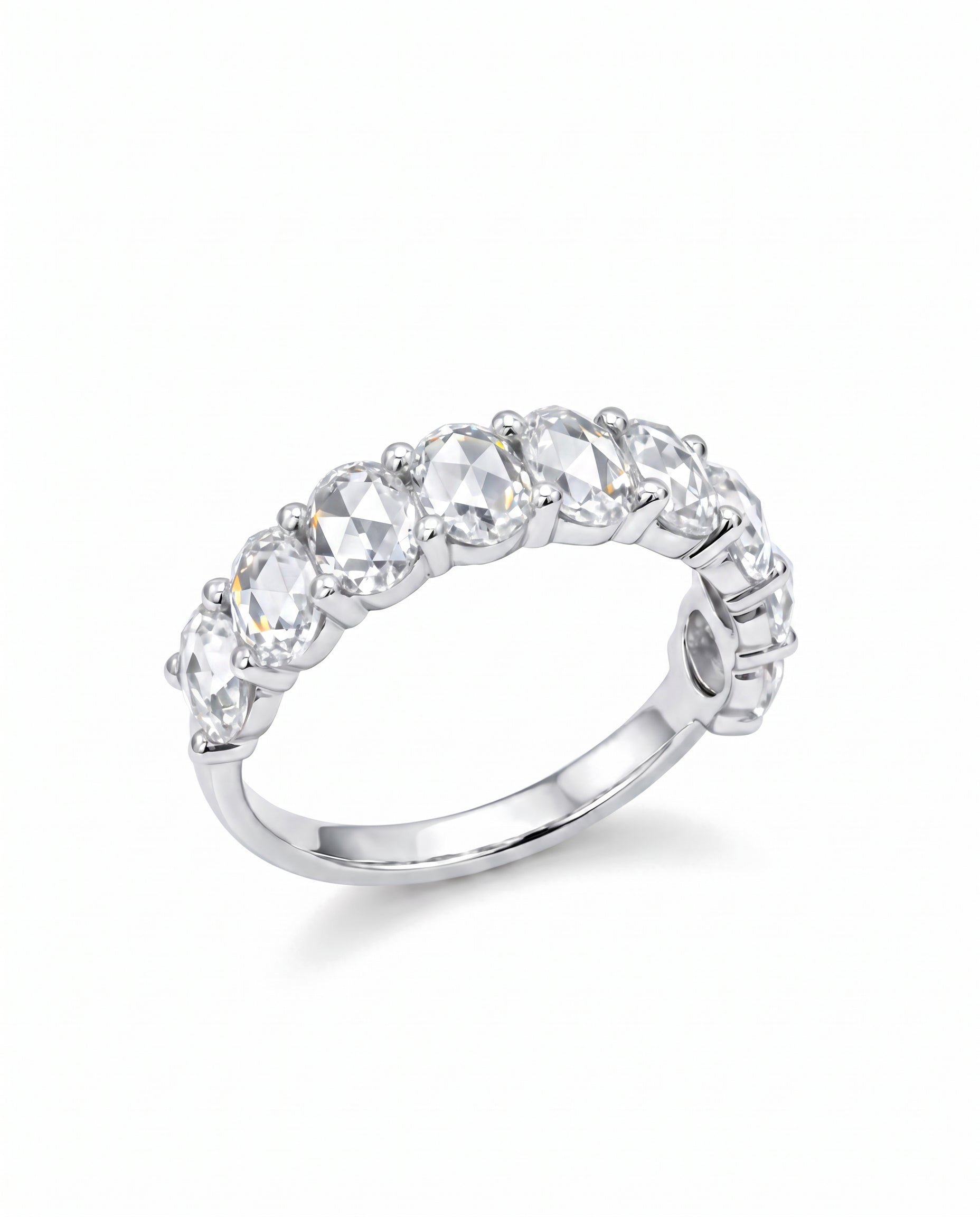 Isla Rose Cut Oval Eternity Band