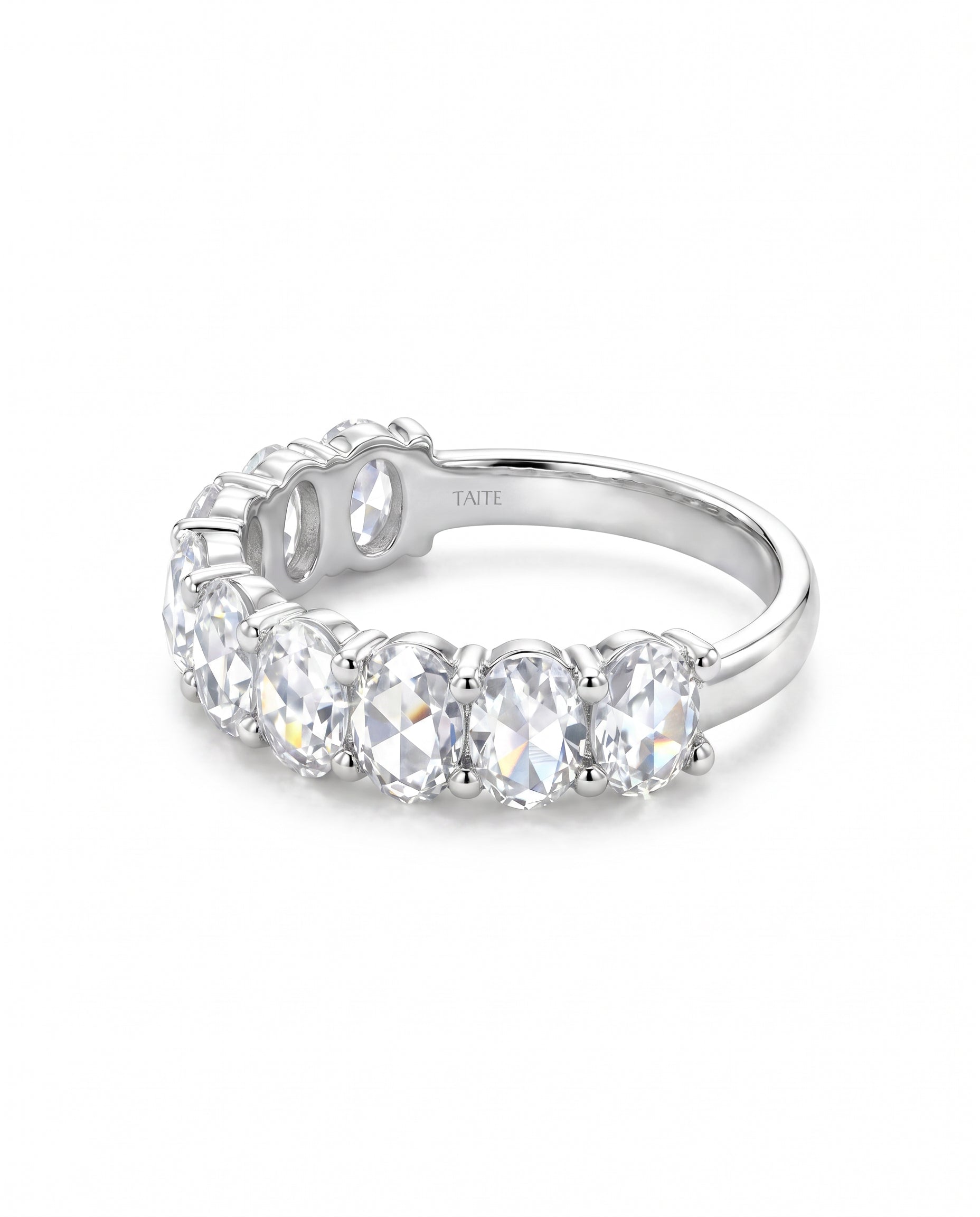 Isla Rose Cut Oval Eternity Band