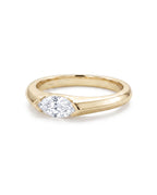Northern Light Marquise Signet Ring