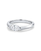 Northern Light Marquise Signet Ring
