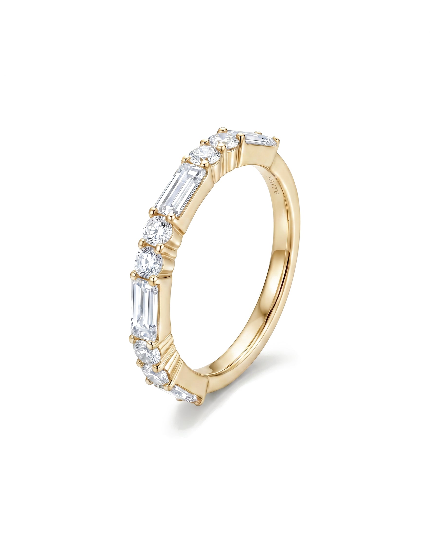 Remi Round & Baguette Eternity Band