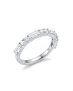 Remi Round & Baguette Eternity Band
