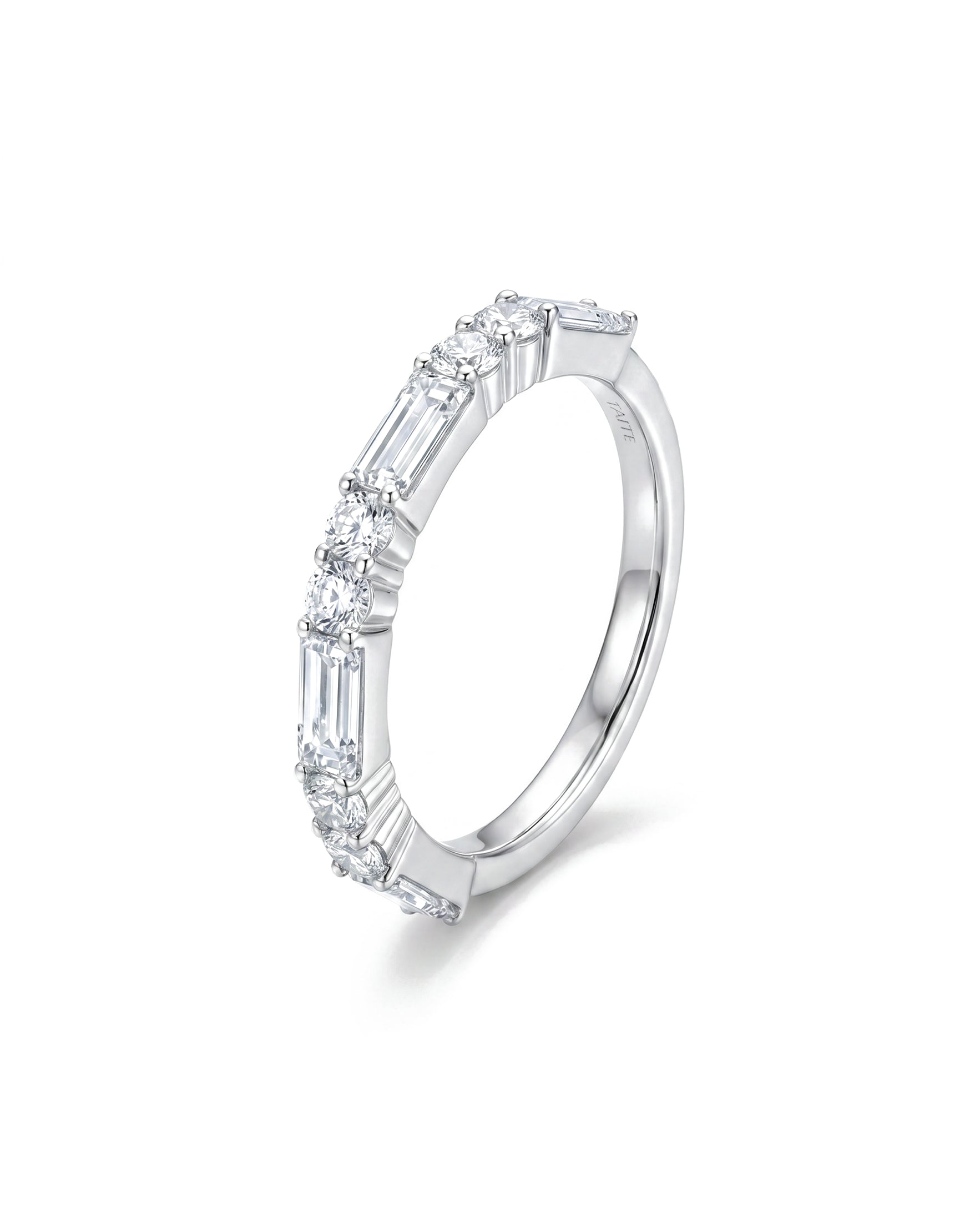 Remi Round & Baguette Eternity Band