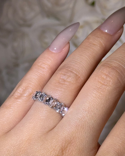 Isla Rose Cut Oval Eternity Band