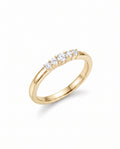 Soft Echo 5-Stone Graduated Diamond Midi Ring