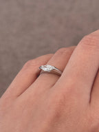 Northern Light Marquise Signet Ring