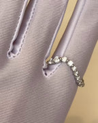 Billie Round Diamond Wave Ring