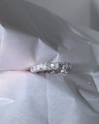 Verona East West Oval Eternity Band