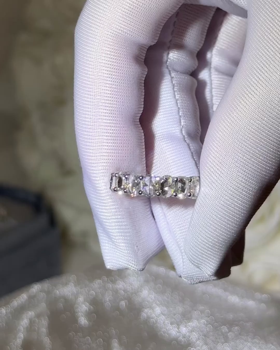 Isla Rose Cut Oval Eternity Band